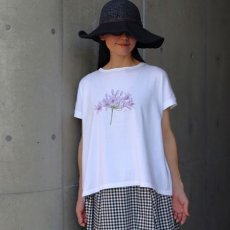 画像1: 【NARU FACTORY】Miltata様コラボ花暦(はなごよみ)プリントミナミシャツ (1)