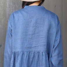 画像18: 【08Mab】21番手リネンウエストギャザーチュニック (18)