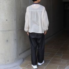 画像11: 20%OFF SALE【ista-ire】テトロンコットンガーゼちび衿ブラウス (11)