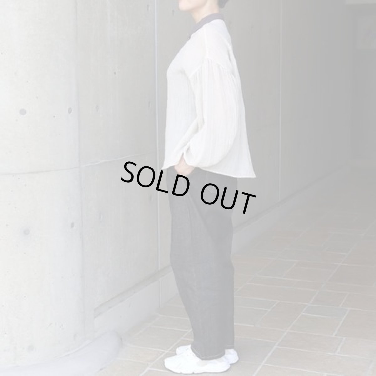 画像12: 20%OFF SALE【ista-ire】テトロンコットンガーゼちび衿ブラウス (12)