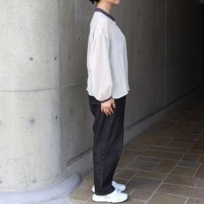 画像10: 20%OFF SALE【ista-ire】テトロンコットンガーゼちび衿ブラウス (10)