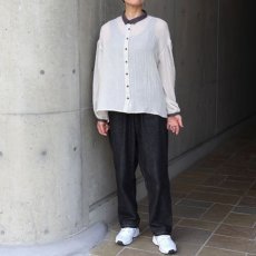 画像9: 20%OFF SALE【ista-ire】テトロンコットンガーゼちび衿ブラウス (9)