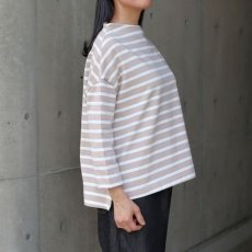 画像2: 20％OFF SALE【NARU FACTORY】デラヴェボーダーポーセリンシャツ (2)