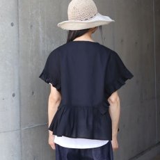 画像18: 【ista-ire】コットンラミー　ラッフルブラウス (18)