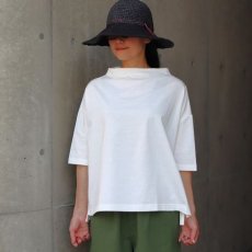 画像1: NARU FACTORY デラヴェプレミアム ポーセリン5分袖Tシャツ (1)