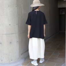 画像10: 【ista-ire】リネンブレンドガーゼ　フリルテープTEE (10)