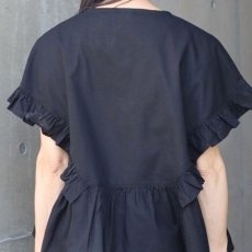 画像22: 【ista-ire】コットンラミー　ラッフルブラウス (22)