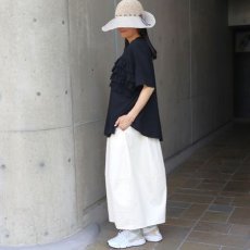 画像11: 【ista-ire】リネンブレンドガーゼ　フリルテープTEE (11)