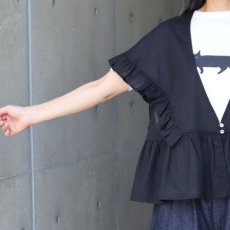 画像20: 【ista-ire】コットンラミー　ラッフルブラウス (20)