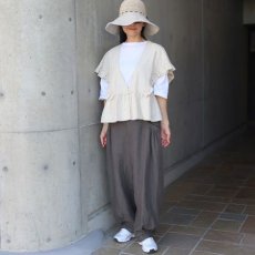 画像8: 【ista-ire】コットンラミー　ラッフルブラウス (8)