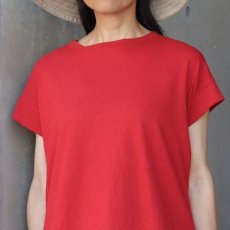 画像30: NARU FACTORY ムラ糸リサイクル天竺コクーン半袖Tシャツ (30)