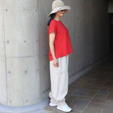 画像34: NARU FACTORY ムラ糸リサイクル天竺コクーン半袖Tシャツ (34)