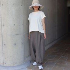 画像9: NARU FACTORY ムラ糸リサイクル天竺コクーン半袖Tシャツ (9)