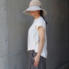画像3: NARU FACTORY ムラ糸リサイクル天竺コクーン半袖Tシャツ (3)