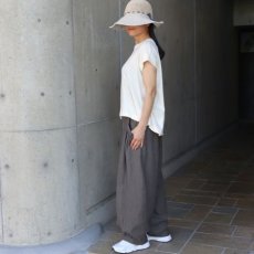 画像12: NARU FACTORY ムラ糸リサイクル天竺コクーン半袖Tシャツ (12)