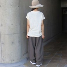 画像11: NARU FACTORY ムラ糸リサイクル天竺コクーン半袖Tシャツ (11)