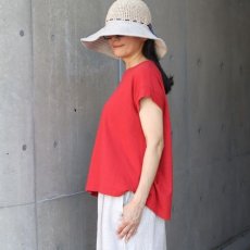 画像28: NARU FACTORY ムラ糸リサイクル天竺コクーン半袖Tシャツ (28)