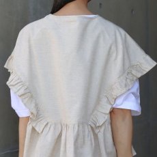 画像7: 【ista-ire】コットンラミー　ラッフルブラウス (7)