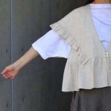 画像5: 【ista-ire】コットンラミー　ラッフルブラウス (5)