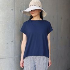 画像13: NARU FACTORY ムラ糸リサイクル天竺コクーン半袖Tシャツ (13)