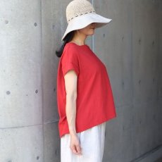 画像26: NARU FACTORY ムラ糸リサイクル天竺コクーン半袖Tシャツ (26)