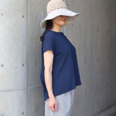 画像14: NARU FACTORY ムラ糸リサイクル天竺コクーン半袖Tシャツ (14)