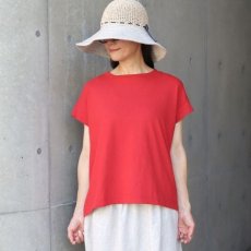 画像25: NARU FACTORY ムラ糸リサイクル天竺コクーン半袖Tシャツ (25)