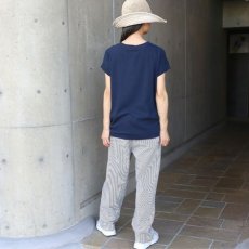 画像23: NARU FACTORY ムラ糸リサイクル天竺コクーン半袖Tシャツ (23)