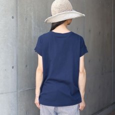 画像15: NARU FACTORY ムラ糸リサイクル天竺コクーン半袖Tシャツ (15)