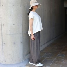 画像10: NARU FACTORY ムラ糸リサイクル天竺コクーン半袖Tシャツ (10)