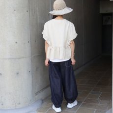 画像14: 【ista-ire】コットンラミー　ラッフルブラウス (14)