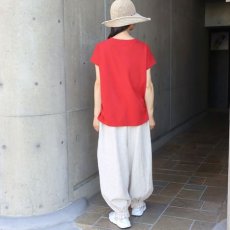 画像35: NARU FACTORY ムラ糸リサイクル天竺コクーン半袖Tシャツ (35)
