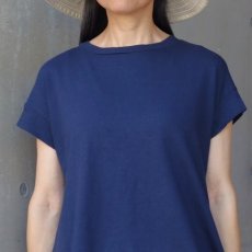 画像18: NARU FACTORY ムラ糸リサイクル天竺コクーン半袖Tシャツ (18)