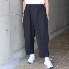 画像16: 10%OFF SALE ista-ire 麻(リネン)調ポプリン オリーブ柄刺繍istaパンツ (16)