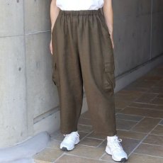画像1: 20%OFF SALE【ista-ire】平織リネン istaカーゴパンツ (1)