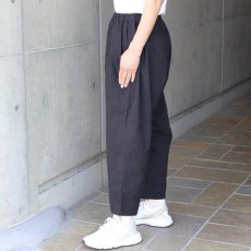 画像21: 10%OFF SALE ista-ire 麻(リネン)調ポプリン オリーブ柄刺繍istaパンツ (21)