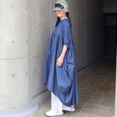 画像12: 【Sorte cuff】コットンデニムワイドワンピース (12)