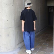 画像14: ista-ire リネンブレンドガーゼ　フリルテープTEE (14)