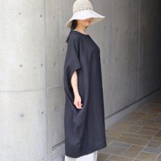 画像3: 08Mab 14番手リネン切り替え後あきチュニック (3)