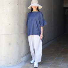 画像9: 【Sorte cuff】コットンデニムワイドブラウス (9)