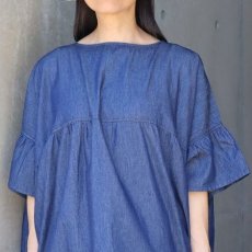 画像7: 【Sorte cuff】コットンデニムワイドブラウス (7)