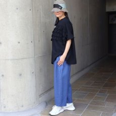 画像15: ista-ire リネンブレンドガーゼ　フリルテープTEE (15)