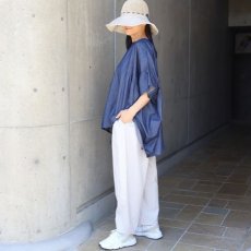 画像12: 【Sorte cuff】コットンデニムワイドブラウス (12)