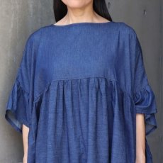 画像8: 【Sorte cuff】コットンデニムワイドワンピース (8)
