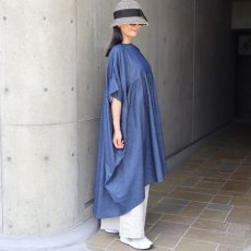 画像10: 【Sorte cuff】コットンデニムワイドワンピース (10)