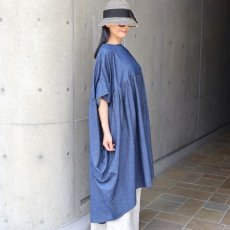 画像3: 【Sorte cuff】コットンデニムワイドワンピース (3)