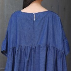 画像9: 【Sorte cuff】コットンデニムワイドワンピース (9)