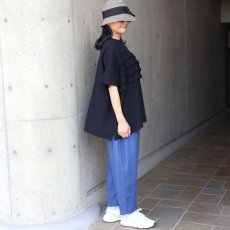 画像13: ista-ire リネンブレンドガーゼ　フリルテープTEE (13)