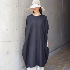 画像2: 08Mab 14番手リネン切り替え後あきチュニック (2)