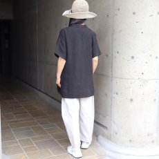 画像11: 08Mab ヨーロピアンリネン　ファスナーあきショート羽織 (11)